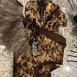 Duck Dynasty Camouflage Halloween Hat and Vest Set